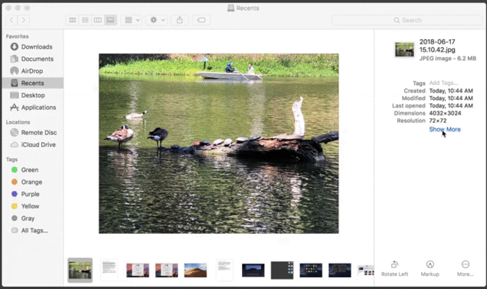 Review macOS Terbaru - Mojave Gallery View, Meta Data & Action Tools