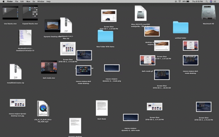 Review macOS Terbaru - Mojave Desktop Stacks