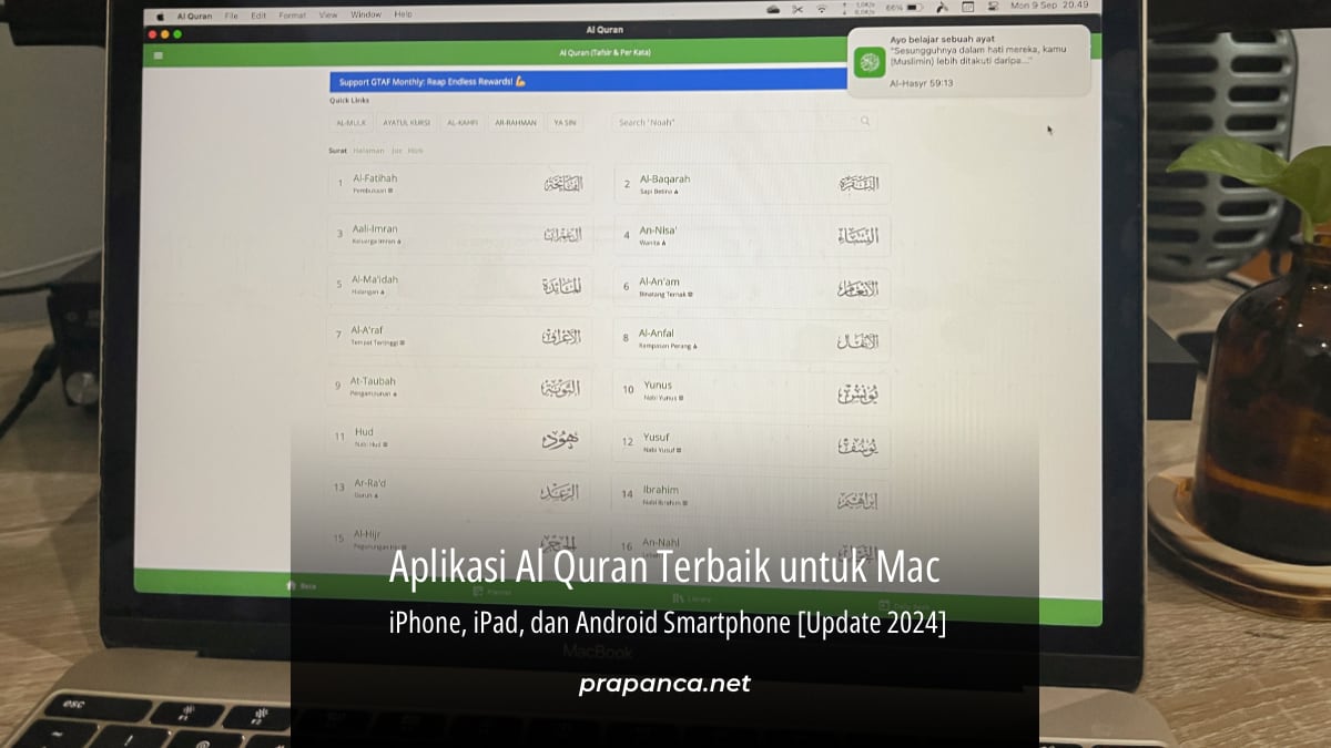 Aplikasi Al Quran Terbaik untuk Mac