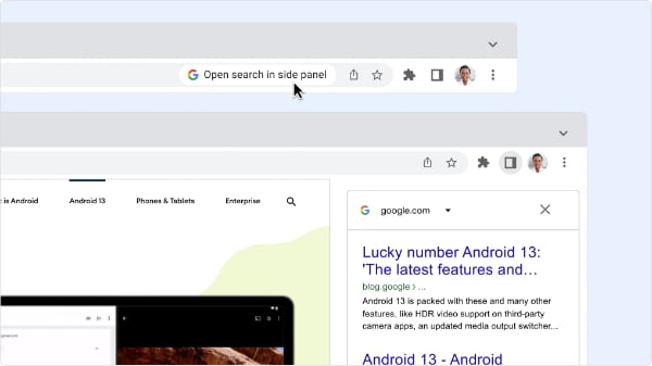 Search Side Panel